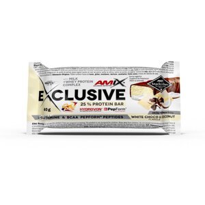 AMIX Exclusive Protein Bar, White Chocolate, 40g