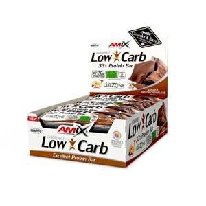 AMIX Low-Carb 33% Protein Bar, Double Dutch Chocolate, 15x60g