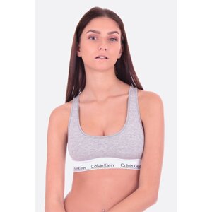 Calvin Klein Podprsenka Bralette Unlined , XS, šedá