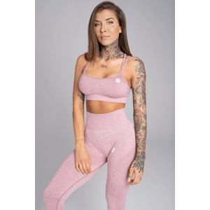 Gym Glamour Podprsenka bezešvá Pink Melange, XS, růžová