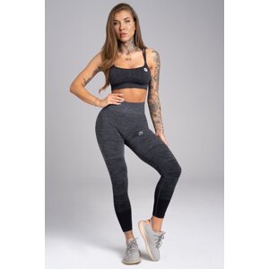 Gym Glamour Legíny bezešvé Grey Ombré, L, tmavě šedá