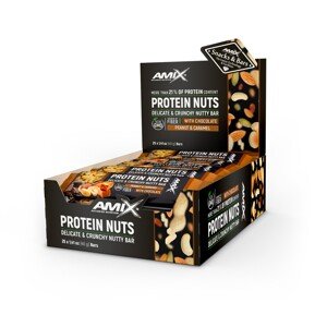 AMIX Protein Nuts Bar , Peanut-Caramel, 25x40g