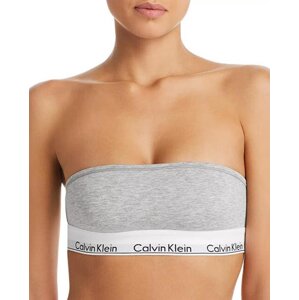 Calvin Klein Podprsenka Bandeau Grey , S, šedá