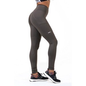 Nebbia High Waist Fit&Smart legíny 505, M, khaki