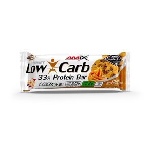 AMIX Low-Carb 33% Protein Bar, Peanut Butter Cookies, 60g