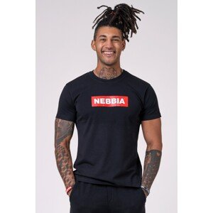 Nebbia Basic pánské tričko 593, černá, XL