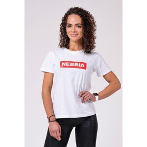 Nebbia Basic dámské tričko 592, bílá, XS