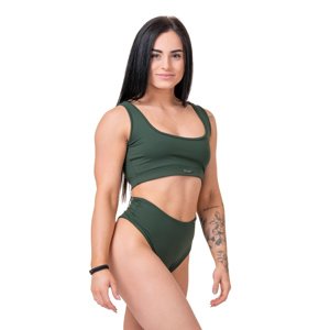 Nebbia Bikini Active Black Bralette 554 , S, tmavě zelená