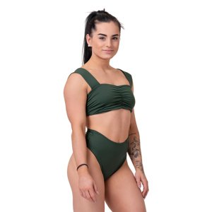 Nebbia High-Energy retro bikini top 553 , S, tmavě zelená