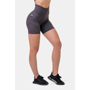 Nebbia Fit & Smart dámské cyklistické šortky 575, XS, hnědá