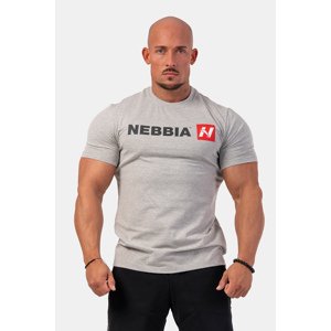 Nebbia Red "N" tričko 292 , L, šedá