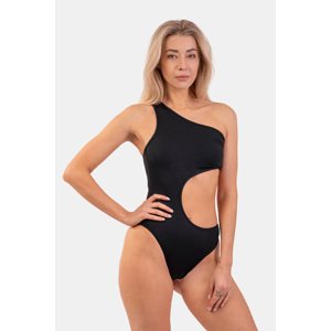 Nebbia Asymmetric monokini na jedno rameno 459 , černá, S