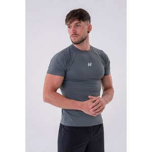 Nebbia Funkční Slim-fit tričko 324, XL, šedá