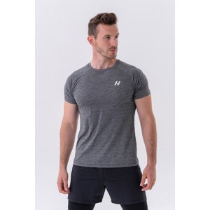 Nebbia Vzdušné sportovní tričko “Grey” 325 , L, tmavě šedá