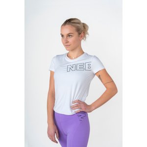 Nebbia FIT Activewear funkční tričko s krátkým rukávem 440 , bílá, M