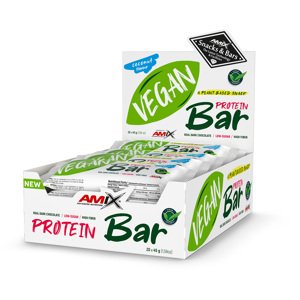 AMIX Vegan Protein Bar, Coconut, 20x45g