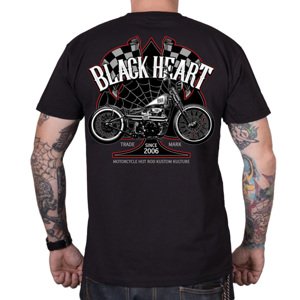 Triko BLACK HEART Chopper Race  XXL  černá