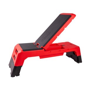 Nastavitelná aerobic step lavice inSPORTline AeroBench  červená