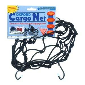 Pružná zavazadlová síť pro motocykly Oxford Cargo Net 30x30 cm černá
