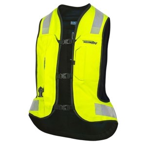 Airbagová vesta Helite Turtle 2 HiVis, mechanická s trhačkou  M  žlutá