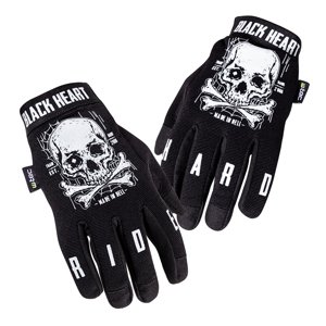 Moto rukavice W-TEC Black Heart Web Skull  4XL  černá