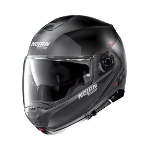 Moto helma Nolan N100-5 Plus Distinctive N-Com P/J  Flat Black  XS (55)