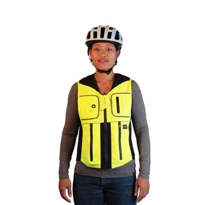 Airbagová vesta pro cyklisty Helite B'Safe, elektronická  zeleno-žlutá  M