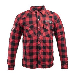Flanelová košile W-TEC Black Heart Reginald s aramidem  červeno-černá  XL