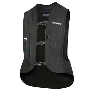 Airbagová vesta Helite e-Turtle černá rozšířená, elektronická  černá  L