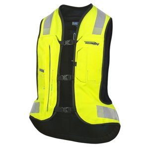 Airbagová vesta Helite e-Turtle HiVis rozšířená, elektronická  HiVis žlutá  L