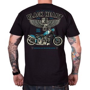 Triko BLACK HEART Blue Chopper  3XL  černá