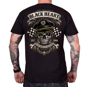Triko BLACK HEART Old School Racer  XL  černá