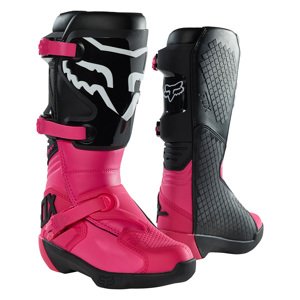 Dámské motokrosové boty FOX Comp Buckle Black Pink MX23  9  černá/růžová