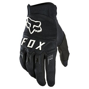 Motokrosové a cyklo rukavice FOX Dirtpaw Black/White MX22  černá/bílá  S