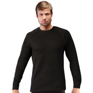 Unisex triko s dlouhým rukávem Merino  XL  černá