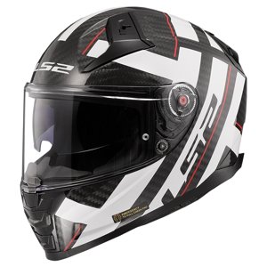 Moto přilba LS2 FF811 Vector II Carbon Strong Gl. White  XS (53-54)