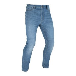Pánské moto kalhoty Oxford Original Approved Jeans CE volný střih sepraná světle modrá  30/32