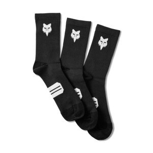 Cyklo ponožky FOX 6" Ranger Sock Prepack 3 páry  Black  XS/S (36-41)
