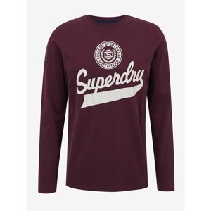 Superdry Tričko Script Style Col Ls Top - Pánské