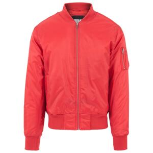 Basic Bomber Jacket ohnivě červená