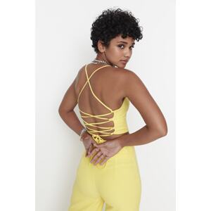 Trendyol Yellow Bustier with Straps