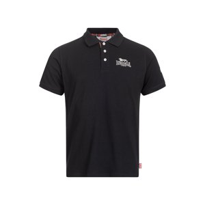 Pánské polo Lonsdale 117230-Black/Silver