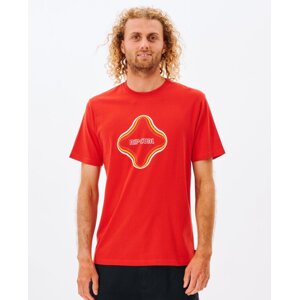 Tričko Rip Curl SURF REVIVAL VIBRATIONS TEE  Blood