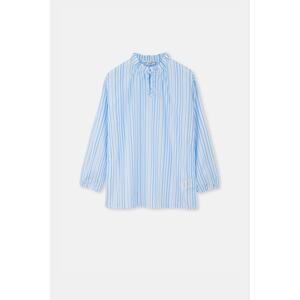 Dagi White Blue Striped Pattern Shirt