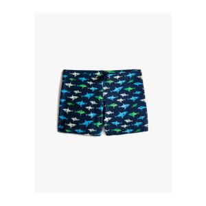 Koton Swimsuit Shark Print Tie Waist