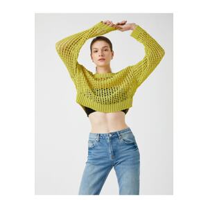 Koton Sweater - Yellow - Relaxed fit