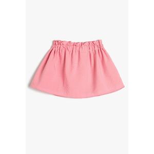 Koton Baby Girl Skirt with Elastic Waist and Lined 3smg70002aw