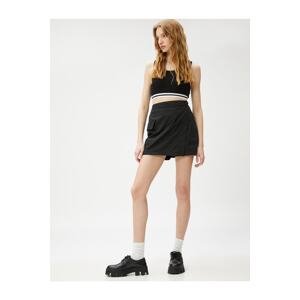 Koton Mini Shorts Skirt with Cargo Pocket and Cover