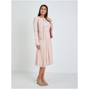Orsay Světle růžová dámská koženková bunda - Dámské