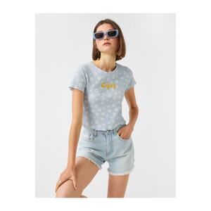 Koton Short Sleeve Floral Print T-Shirt